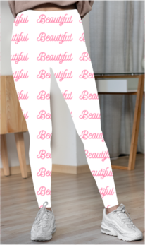 Women's Beautiful Typography Lycra Leggings