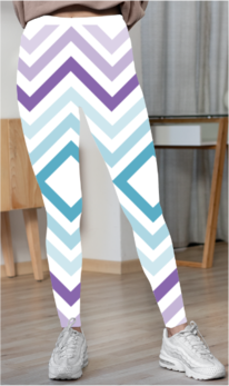 Women's Zigzag Aop Lycra Leggings - Image 2