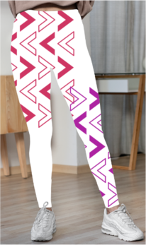 Women's Arrows Aop Lycra Leggings - Image 2