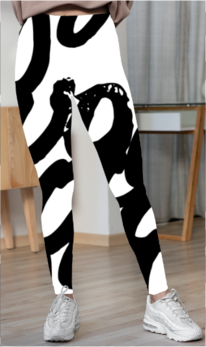 Women's Zero Prints Aop Lycra Leggings - Image 2
