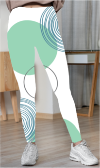 Women's Artistic Abstract Aop Leggings - Image 2