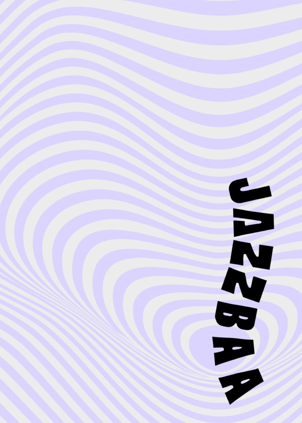 Women's Wavy Purple Lines Cotton Lycra Leggings - Image 2