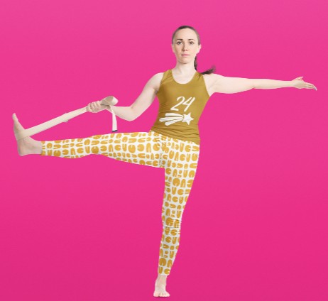 Women's Aop Designer Lycra Cotton Leggings Orange