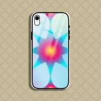 Abstract Iphone XR Mobile Glass Case Back Cover