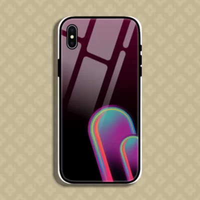 Elegant Iphone X Mobile Glass Case Back Cover