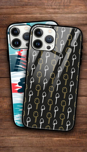 Abstract Iphone XR Mobile Glass Case Back Cover - Image 2