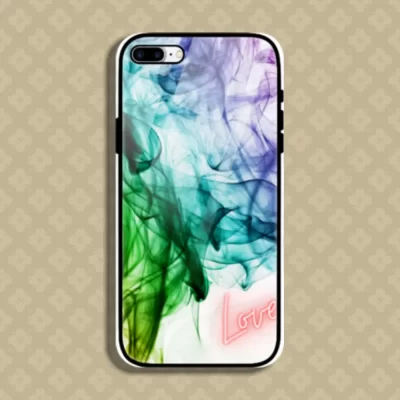 Lovely Smoke Iphone 7s Mobile Glass Case Back Cover