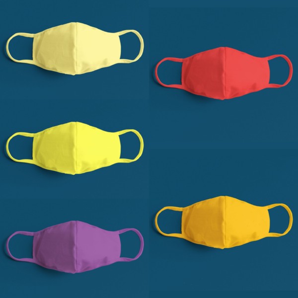 Pack Of 10 Plain Facemasks - Image 2