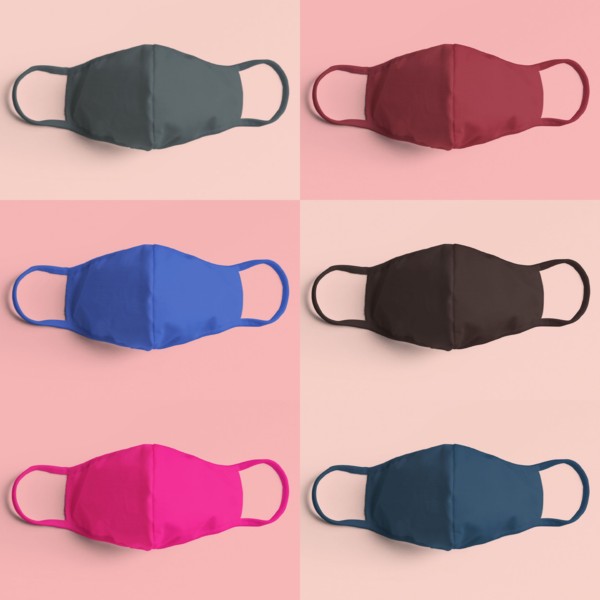 Pack Of 10 Plain Facemasks