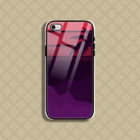 Purple Iphone 8 Mobile Glass Case Back Cover