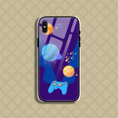 Space Metador Iphone XS Mobile Glass Case Back Cover