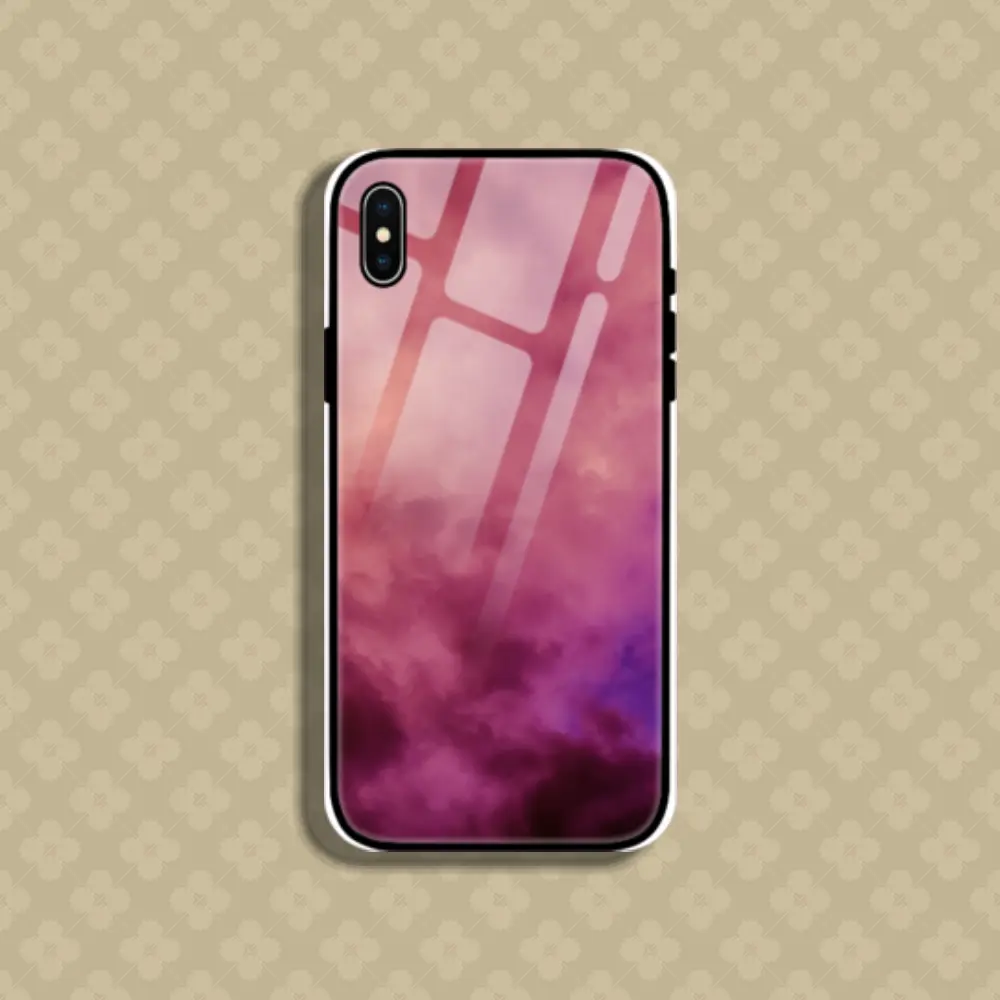 Velvet Iphone  XS Mobile Glass Case Back Cover - Image 1