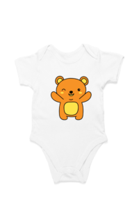 Bear Print Baby Romper - Image 3