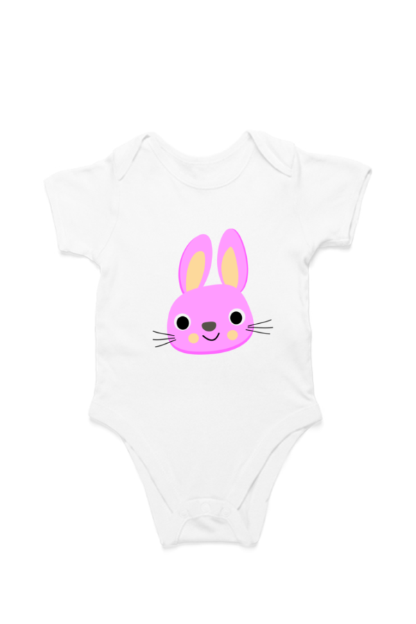 Bunny Baby White Cotton Romper