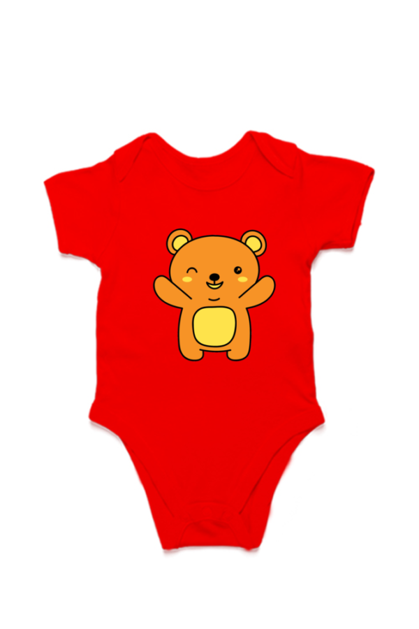 Bear Print Baby Romper