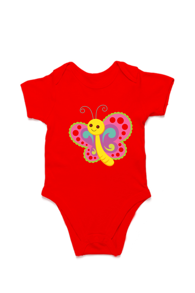 Butterfly Baby Cotton Romper - Image 2