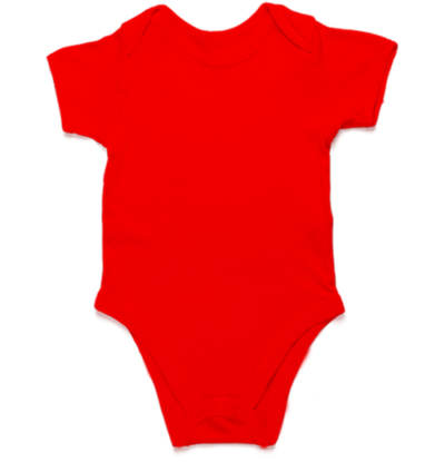 Red Baby Cotton Romper