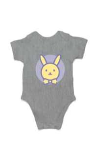 Bunny Print Baby Cotton Romper - Image 5