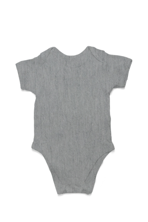 Grey Melange Baby Cotton Romper