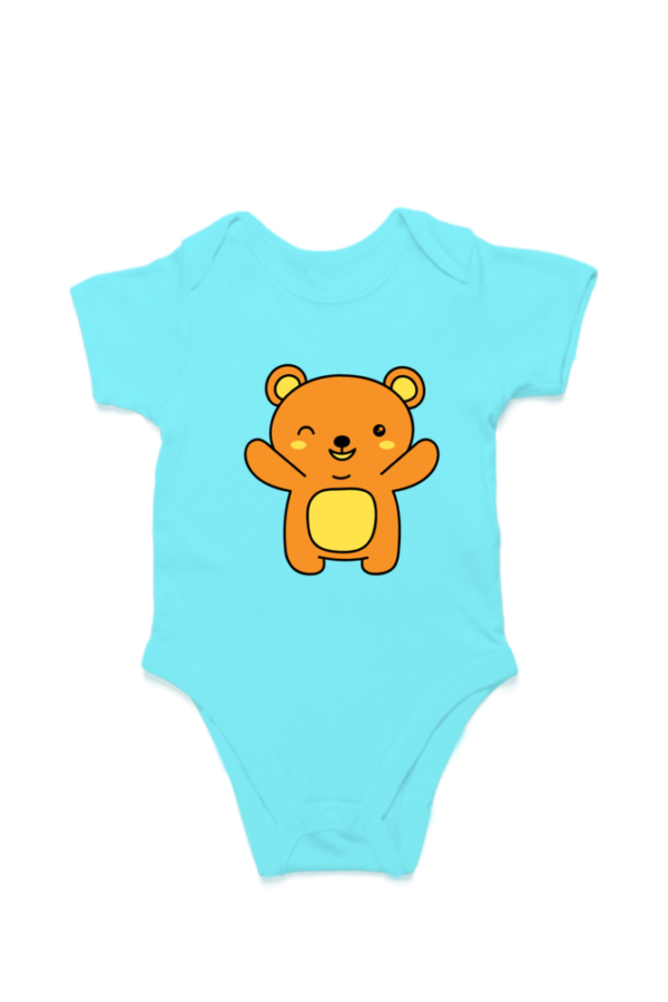 Bear Print Baby Romper