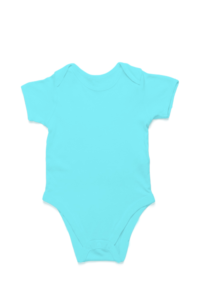 Sky Blue Color Plain Baby Cotton Romper