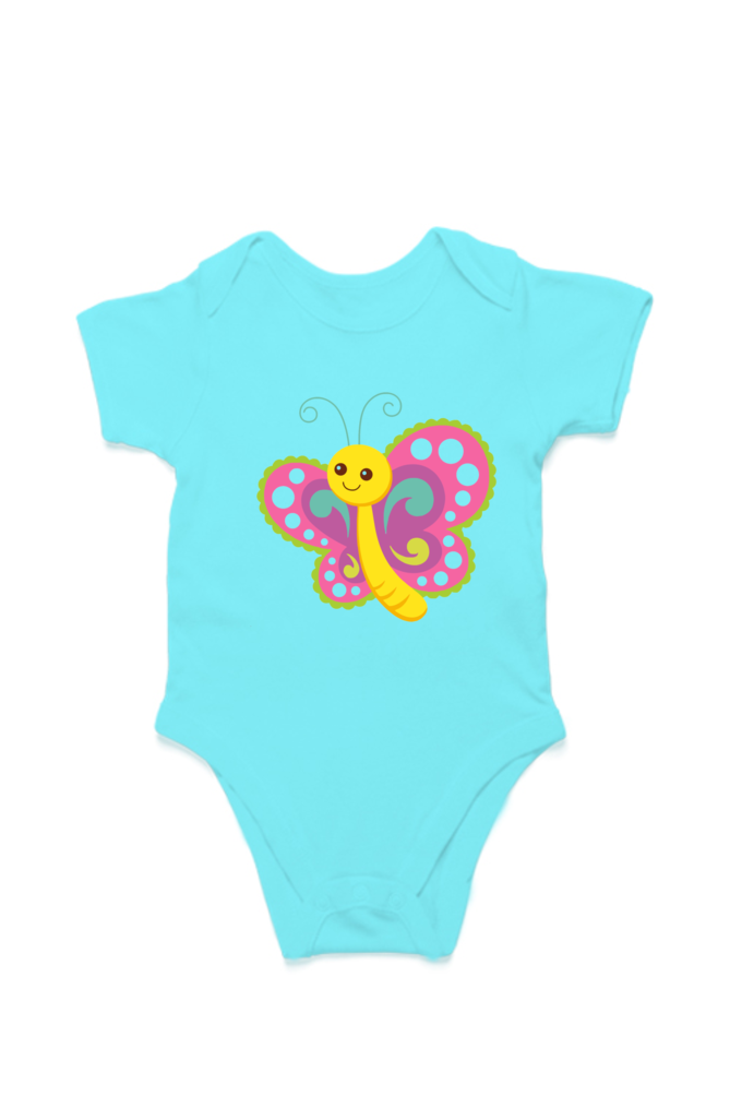 Butterfly Baby Cotton Romper - Image 1