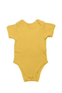 Mustard Yellow Baby Cotton Romper