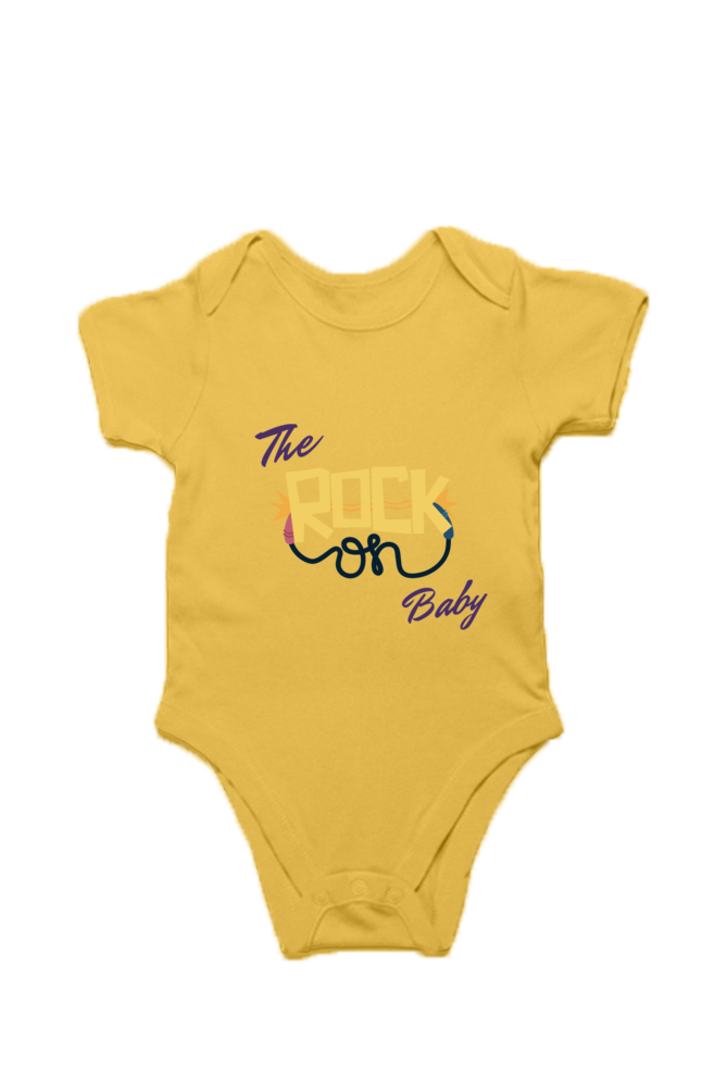 Rock On Baby Cotton Romper - Image 4