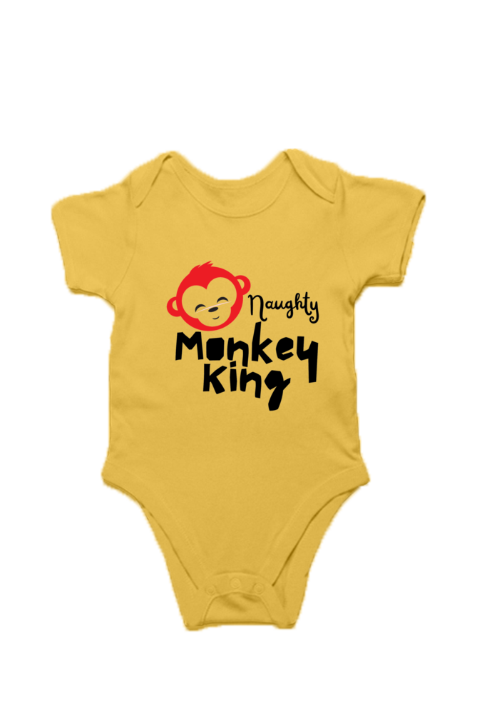 Naughty Monkey Baby Cotton Romper - Image 3