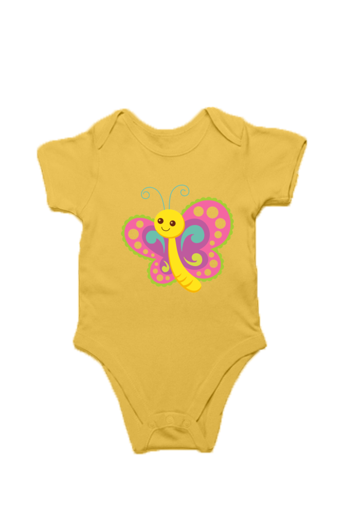 Butterfly Baby Cotton Romper - Image 4