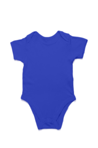 Royal Blue Cotton Baby Romper