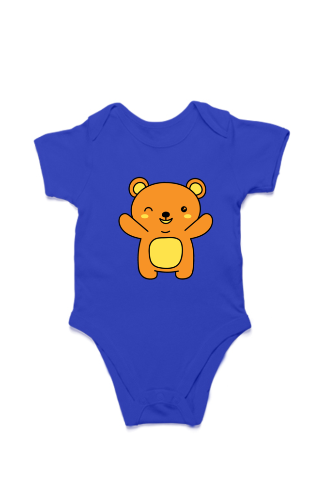 Bear Print Baby Romper - Image 5