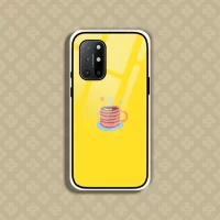 Yellow OnePlus 8T Mobile Glass Case Cover