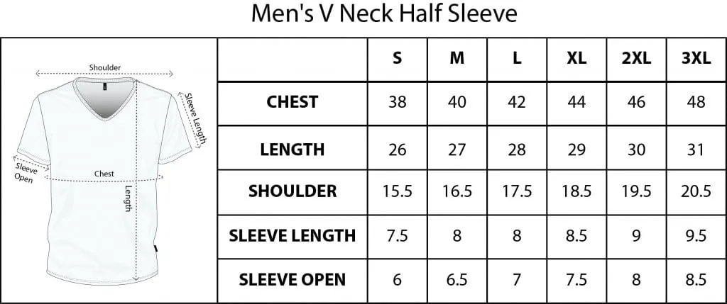 Men's Plain V Neck Cotton T-Shirt Royal Blue - Image 7