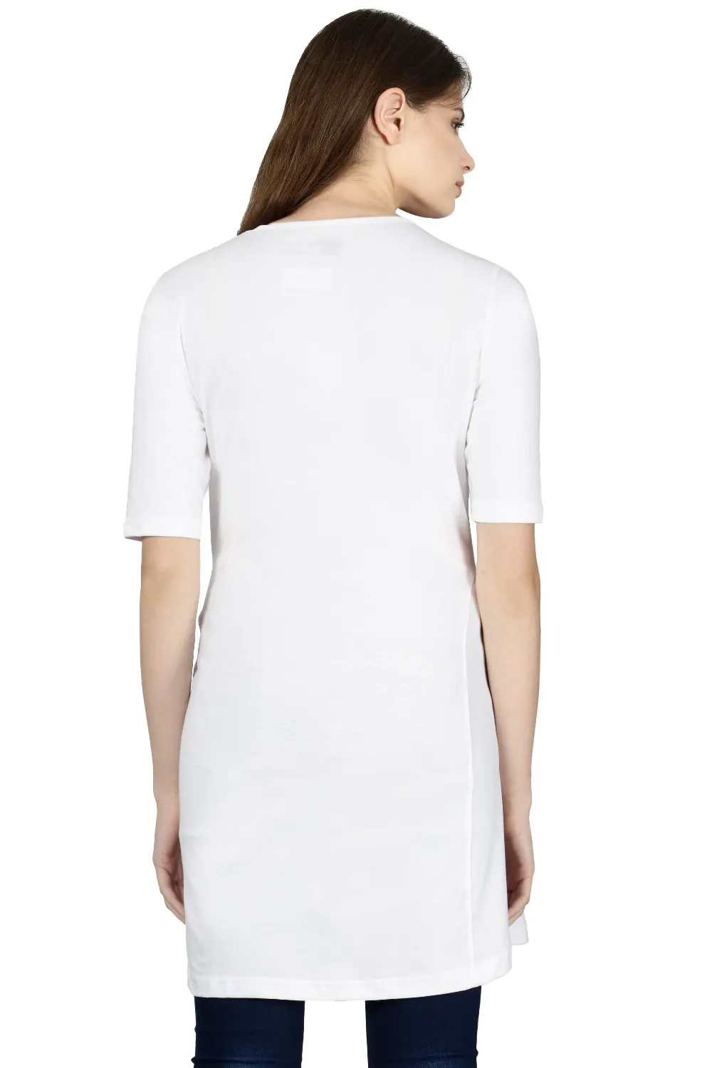 Women Maternity T-shirt White - Image 2