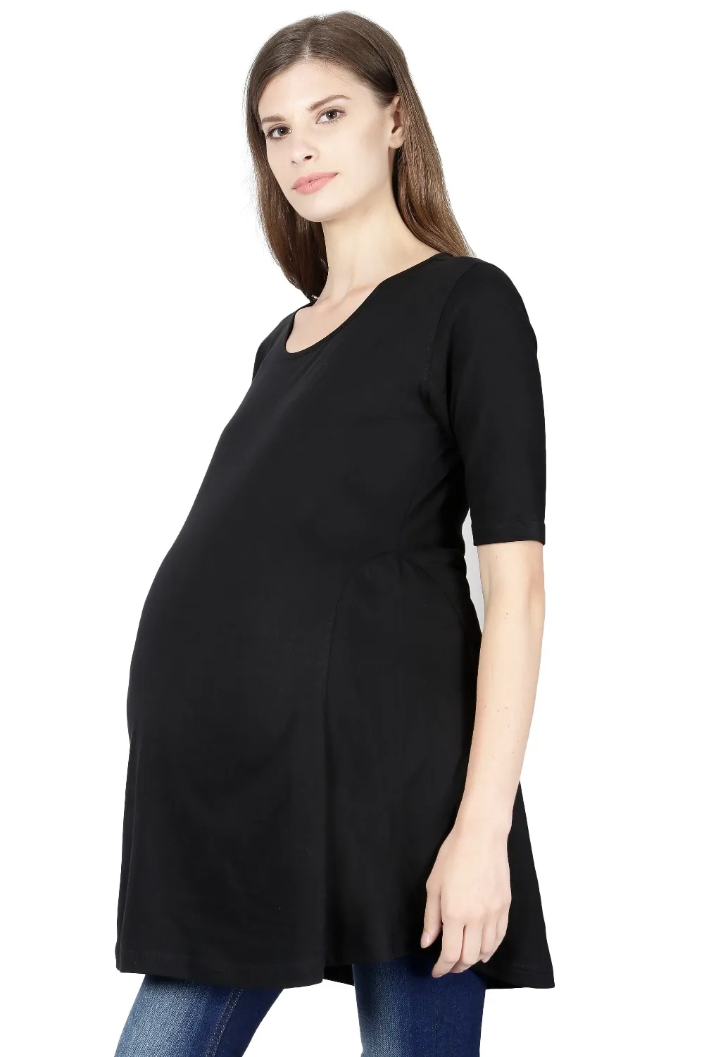Black Maternity Tshirt Right
