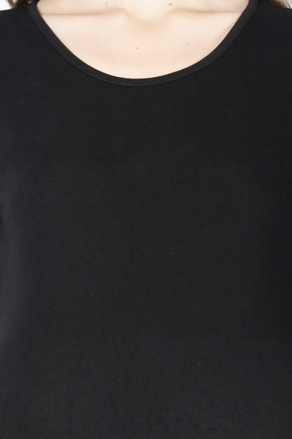 Black Maternity Tshirt NECK