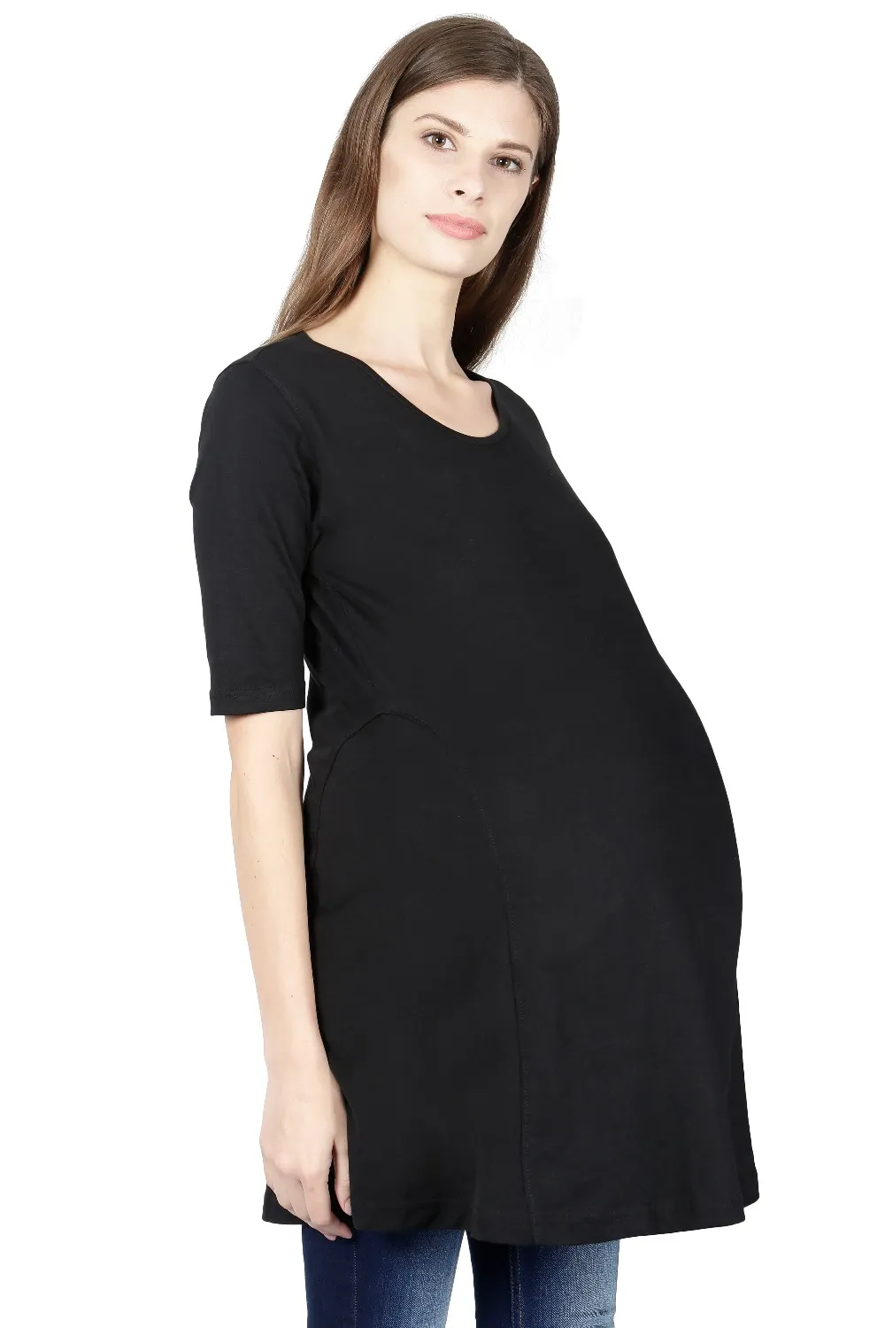 Women Maternity T-shirt Black - Image 4