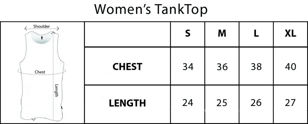 Size Chart Of Women Tank Top