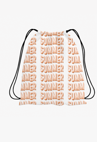Summer Polyester Drawstring Bag