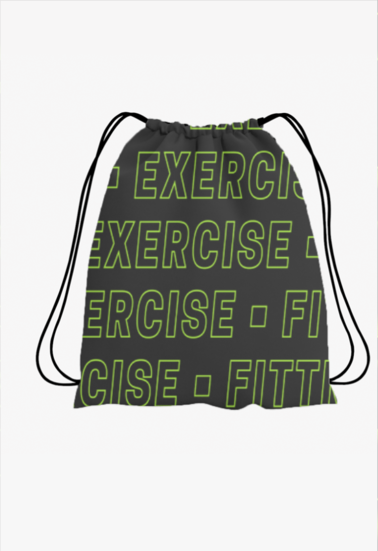 Exercise Fitness Polyester Drawstring Bag