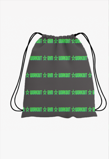 Gym Workout Polyester Drawstring Bag