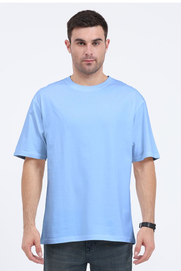 Men Oversized T-shirt Baby Blue - Image 1
