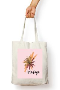 Vintage White Tote Bag