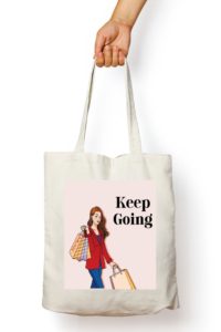 Keep Going White Tote