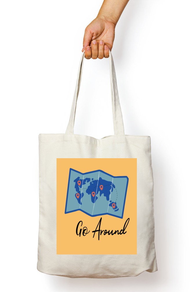 Go Around White Tote