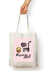 Mission Mall White Tote Bag