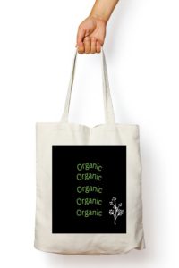 Organic White Canvas Tote