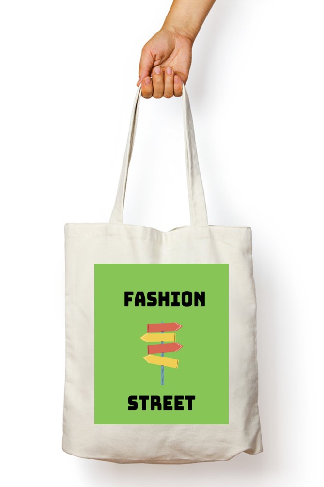 White Fashion Street Tote