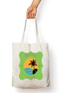Beach Club White Tote Bag